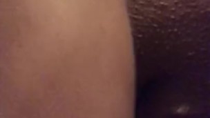 Fat Ebony Chick masturbates with toy