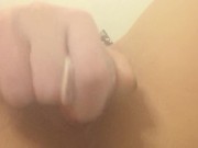 The first masturbation on cam.