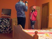 Picky bitch fucked from the doorstep of the house 2/16