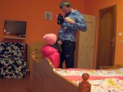 Picky bitch fucked from the doorstep of the house 3/16