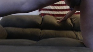 Fucking myself on the couch