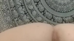 Bouncing my juicy ass on my dildo