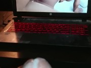 Masturbating to Persona 5 Hentai -Cumshot-