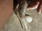 Big black Cock makes Cream out Of big Cumshot