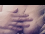 Curvy blonde in red lingerie striptease 16/16