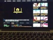 Remote Cumshot | Stroking on my Girlfriend on Pornhub on Business Trip