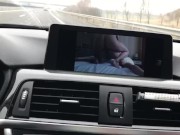 Horny girl play with herself during the ride 15/16