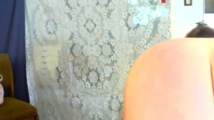 V11 Curvaceous PAWG DawnSkye in pink lace undies