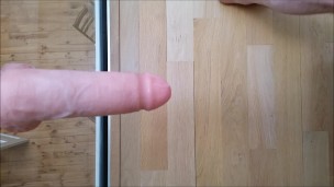 Straight guy ass fucked POV closeup by huge dildo - ass to mouth