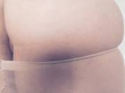 Curvy blonde in tights striptease 3/16