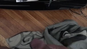 BBC jerking off while wife at work
