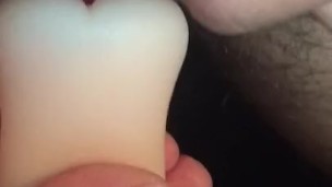 Ftm transman fucks stroker pocket ass and strokes cock