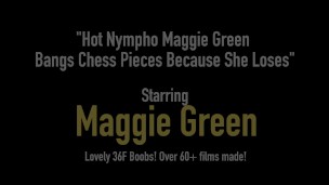 Hot Nympho Maggie Green Bangs Chess Pieces Because She Loses