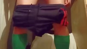 Horny soccer player