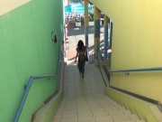 Brunette Cindy masturbates in public 3/16