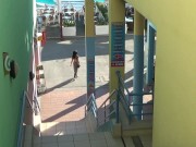 Brunette Cindy masturbates in public 4/16