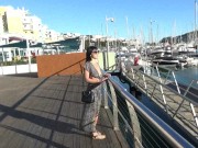 Brunette Cindy masturbates in public 5/16