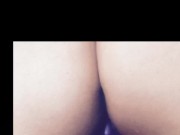 Curvy blonde in short dress using pink dildo on wet juicy pussy 13/16