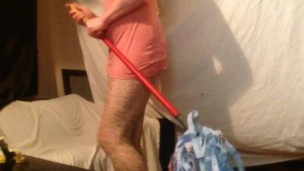 Swed crossdresser cleaning the Livingroom Vol:2