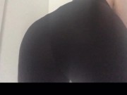 Curvy blonde in tight yoga pants 9/16