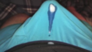 Pulsing Handsfree Cumshot in my Boxers!
