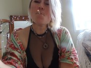 Saucy milf with hairy mature pussy playing