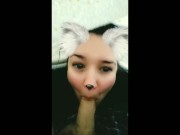 Slutwife gives BJ under the covers