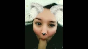 Slutwife gives BJ under the covers