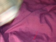 Big black cock giving hard long bed strokes