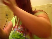 Cassandra calagera deepthroasts her shelf with a dildo 14/16