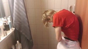 trying to put as many diapers on as possible