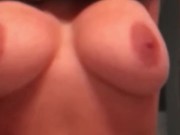 Slow motion milf showing big natural tits