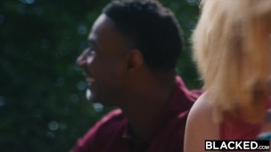 BLACKED Evelyn Claire takes on two BBC's