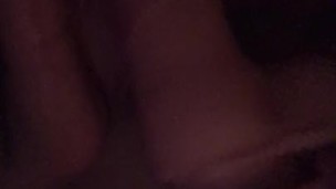 Latina MILF sucking on dildo
