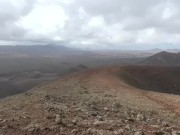 Mountain top squirt on canary islands
