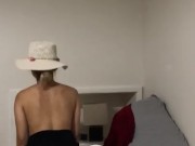 Japanese Gf riding me like a cowgirl