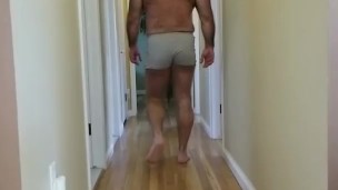 Slow motion hallway walk - shorts version