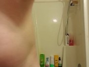 Shower Rinse and Rub with Uncircumcised Cock 15/16