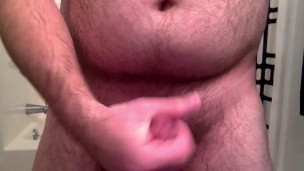 Me Jacking Off After a Shower- HUGE CUMSHOTS!