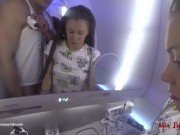 Mile high club - Quick fuck at airplane restroom. Mia Bandini 15/16
