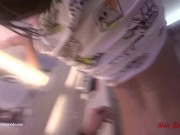 Mile high club - Quick fuck at airplane restroom. Mia Bandini 4/16