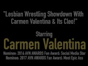 Lesbian Wrestling Showdown With Carmen Valentina & Its Cleo! 1/16
