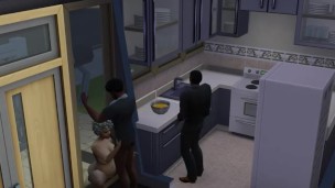 old woman fucking man and her boyfriend comes over