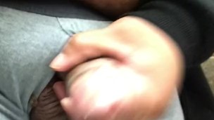 lil pee and cum at work