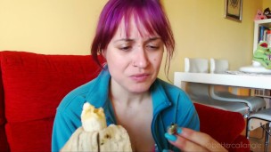 A vore accident: I suddenly find you in my banana!