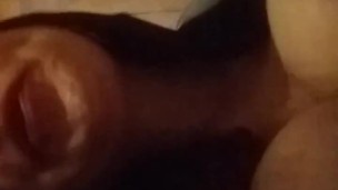 Sexy Ginger smoke spit ashtray POV