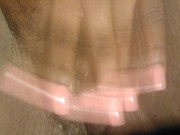 First time fingering my pussy!
