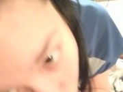 Sucking on a Prince Albert Hot WIFE BJ 7/16