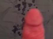 20 cm Cock Cumming After Over 3 Hours Of Wanking