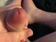 Dirty talking while jerking off cock